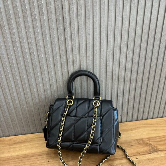 COACH TABBY TOP HANDLE BAG WITH QUILTING - Picture 4 of 9